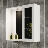 SPECCHIERA BAGNO CON UN ANTA E FARETTO INTEGRATO